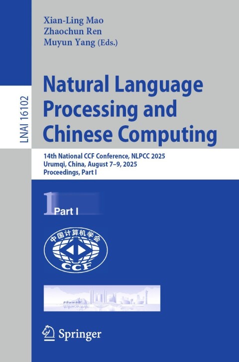 Cover image for book Natural Language Processing and Chinese Computing
