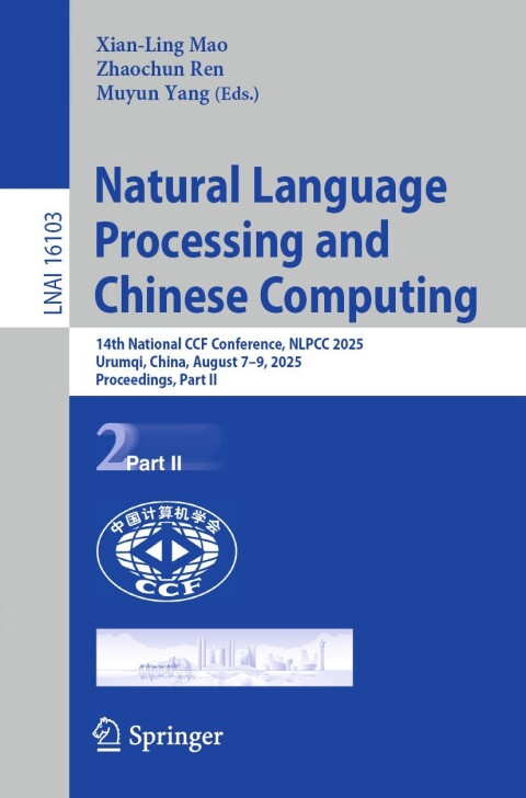 Cover image for book Natural Language Processing and Chinese Computing