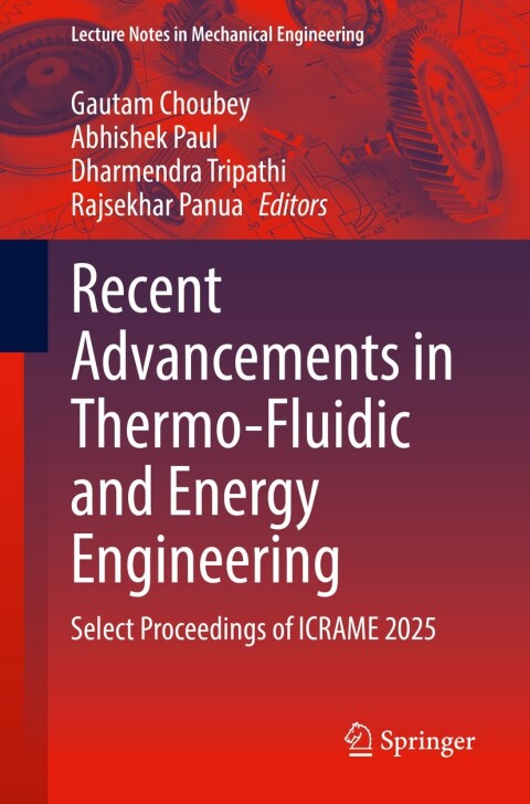 Cover image for book Recent Advancements in Thermo-Fluidic and Energy Engineering