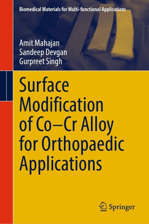 Cover image for book Surface Modification of Co–Cr Alloy for Orthopaedic Applications