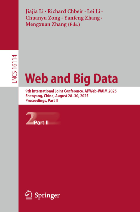 Cover image for book Web and Big Data