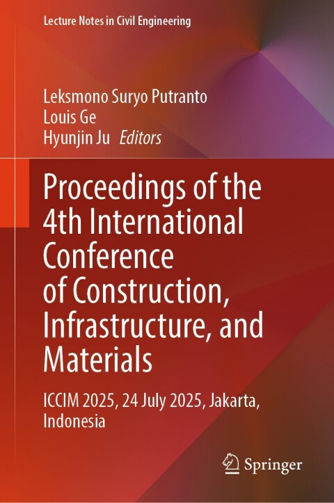 Cover image for book Proceedings of the 4th International Conference of Construction, Infrastructure, and Materials