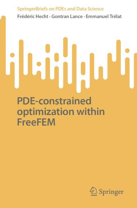 Cover image for book PDE-constrained optimization within FreeFEM
