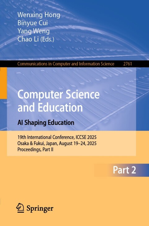 Cover image for book Computer Science and Education. AI Shaping Education
