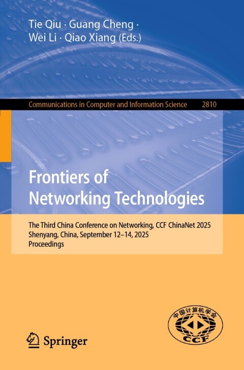 Cover image for book Frontiers of Networking Technologies