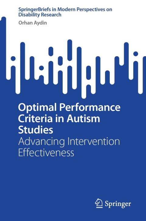 Cover image for book Optimal Performance Criteria in Autism Studies