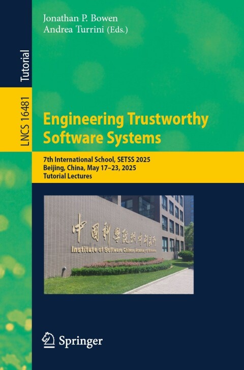Cover image for book Engineering Trustworthy Software Systems