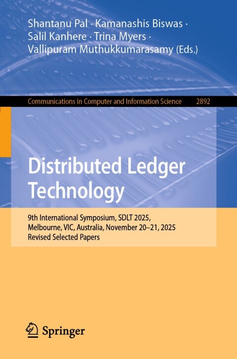 Cover image for book Distributed Ledger Technology