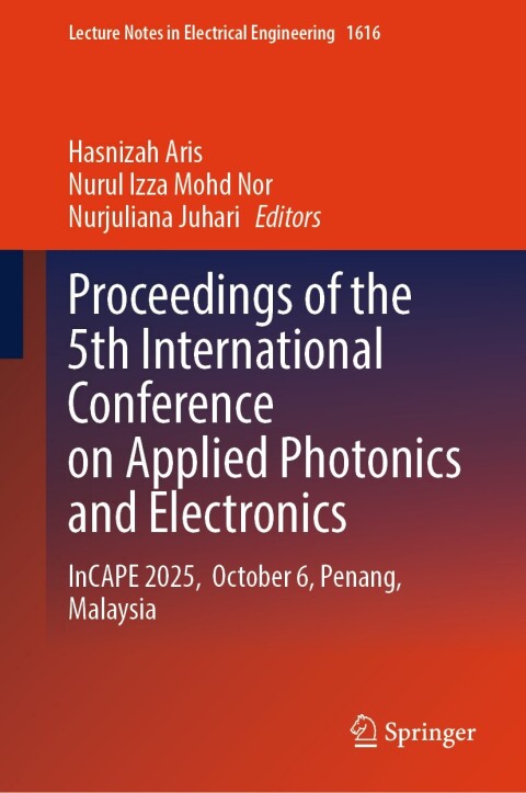 Cover image for book Proceedings of the 5th International Conference on Applied Photonics and Electronics