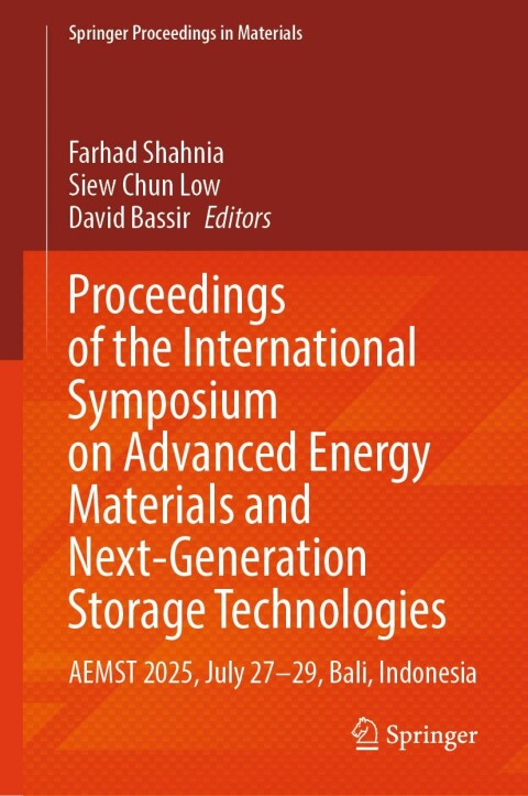 Cover image for book Proceedings of the International Symposium on Advanced Energy Materials and Next-Generation Storage Technologies