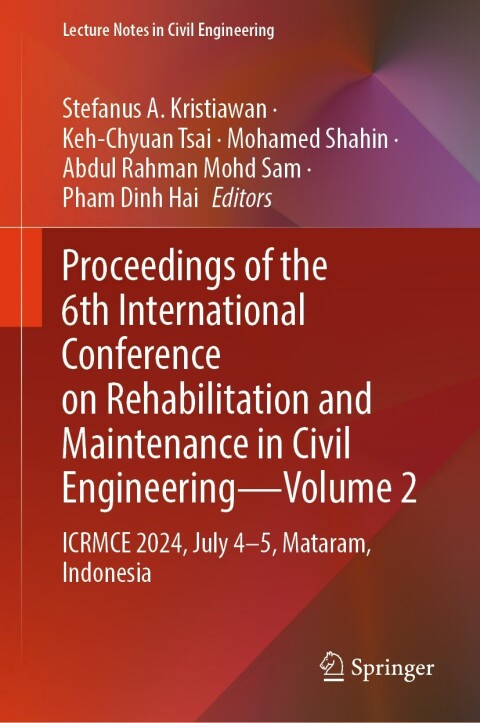 Cover image for book Proceedings of the 6th International Conference on Rehabilitation and Maintenance in Civil Engineering—Volume 2