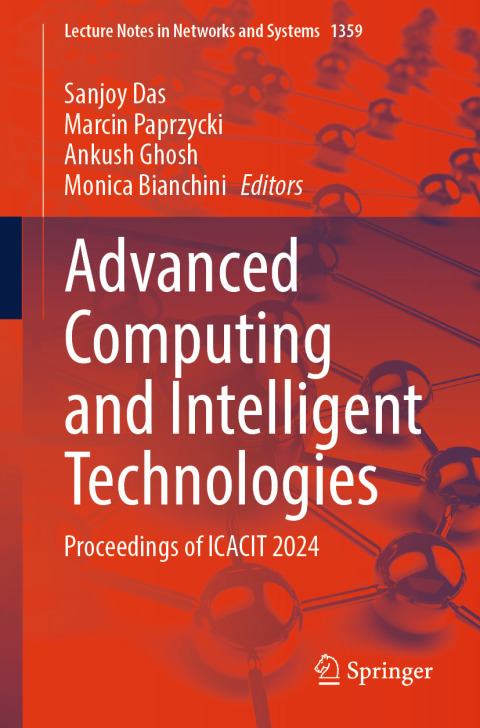 Cover image for book Advanced Computing and Intelligent Technologies