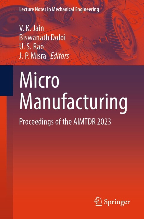 Cover image for book Micro Manufacturing