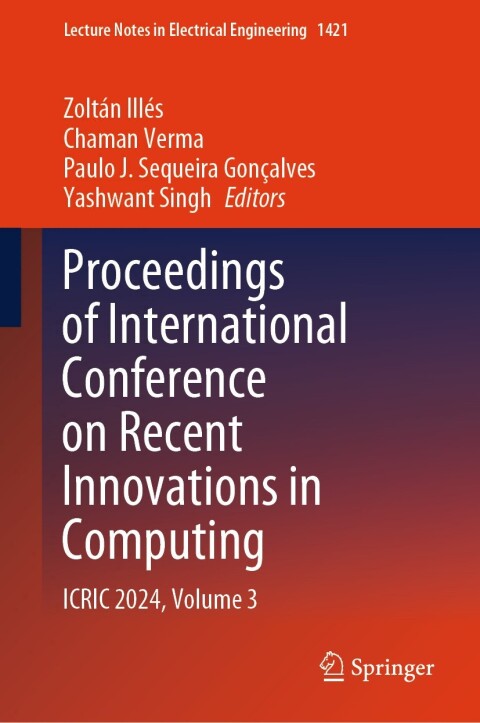 Cover image for book Proceedings of International Conference on Recent Innovations in Computing