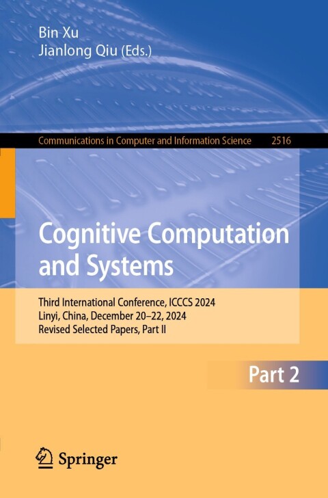 Cover image for book Cognitive Computation and Systems