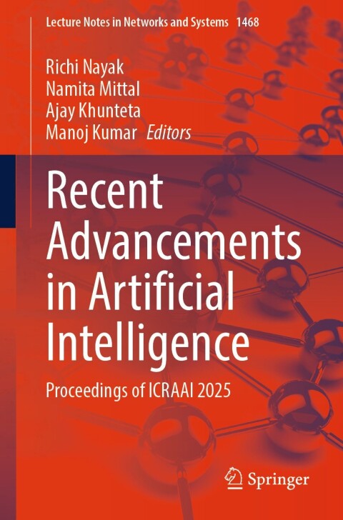 Cover image for book Recent Advancements in Artificial Intelligence