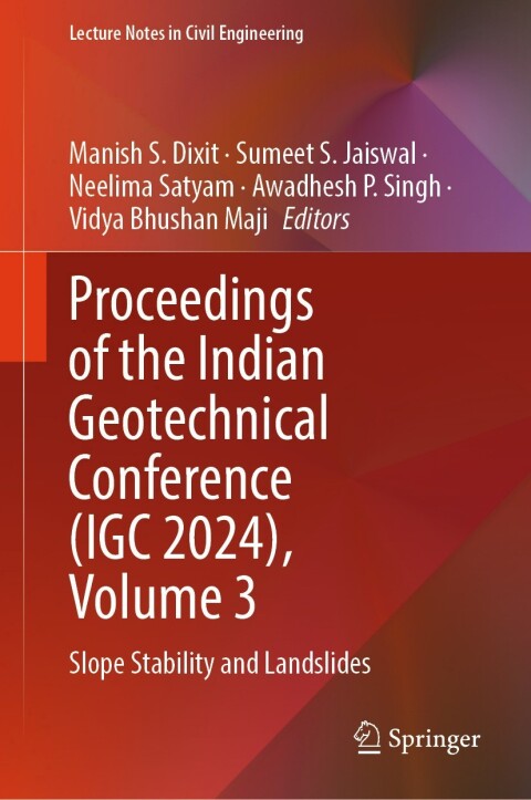 Cover image for book Proceedings of the Indian Geotechnical Conference (IGC 2024), Volume 3