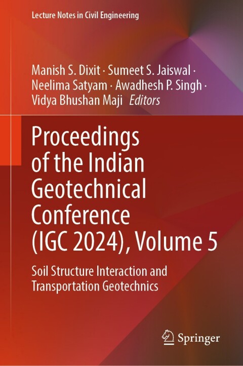 Cover image for book Proceedings of the Indian Geotechnical Conference (IGC 2024), Volume 5