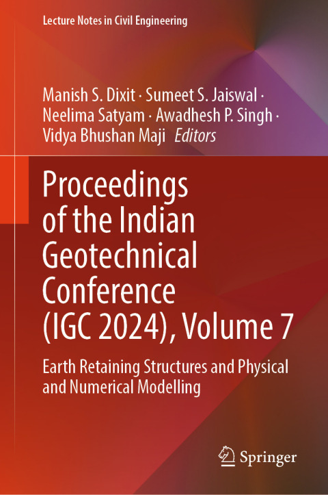 Cover image for book Proceedings of the Indian Geotechnical Conference (IGC 2024), Volume 7