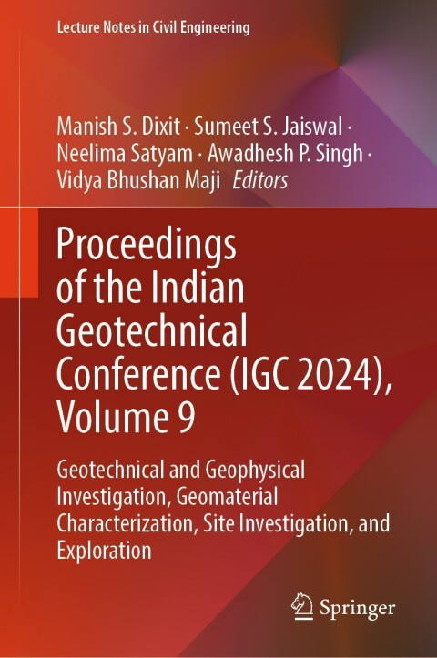 Cover image for book Proceedings of the Indian Geotechnical Conference (IGC 2024), Volume 9
