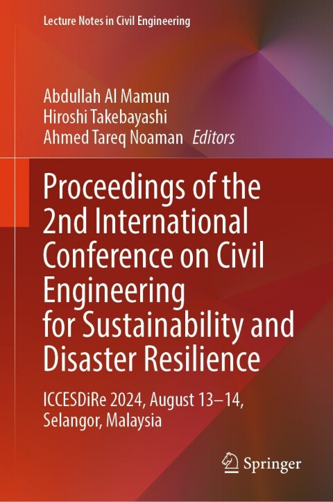 Cover image for book Proceedings of the 2nd International Conference on Civil Engineering for Sustainability and Disaster Resilience