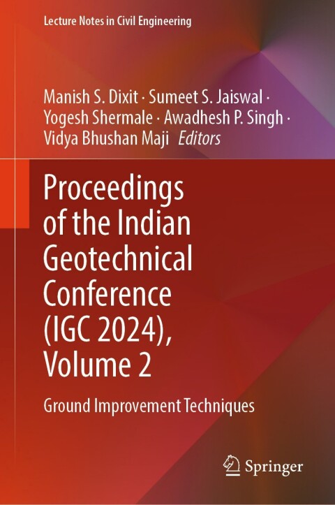 Cover image for book Proceedings of the Indian Geotechnical Conference (IGC 2024), Volume 2