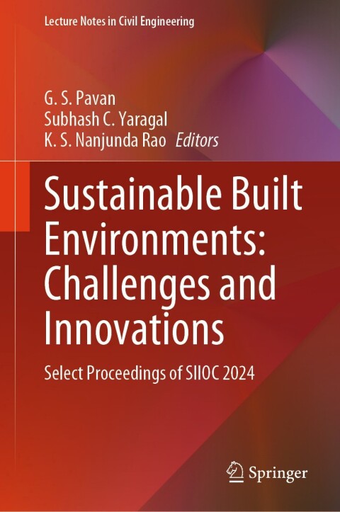 Cover image for book Sustainable Built Environments: Challenges and Innovations