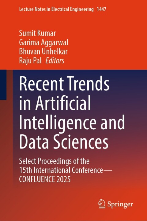 Cover image for book Recent Trends in Artificial Intelligence and Data Sciences