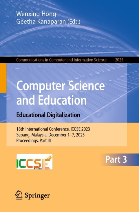 Cover image for book Computer Science and Education. Educational Digitalization