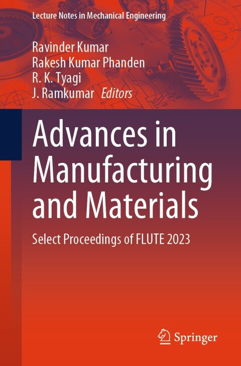 Cover image for book Advances in Manufacturing and Materials