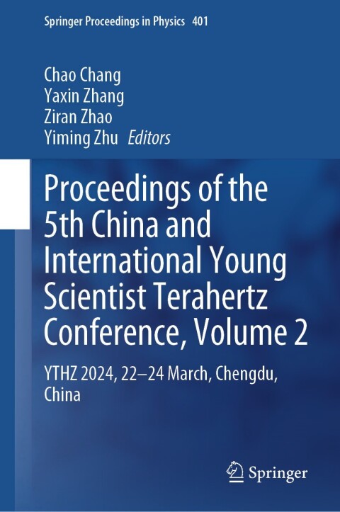 Cover image for book Proceedings of the 5th China and International Young Scientist Terahertz Conference, Volume 2