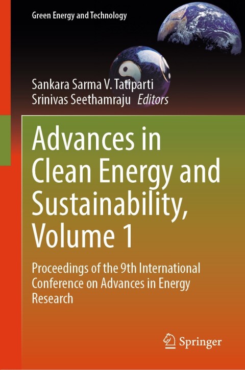 Cover image for book Advances in Clean Energy and Sustainability, Volume 1