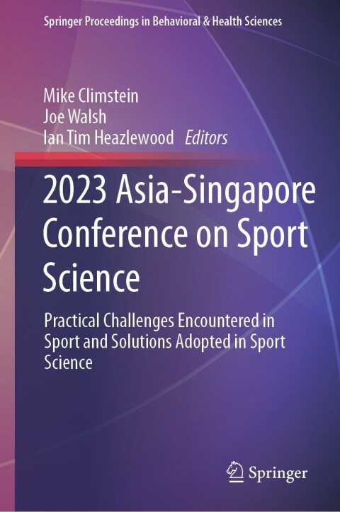 Cover image for book 2023 Asia-Singapore Conference on Sport Science