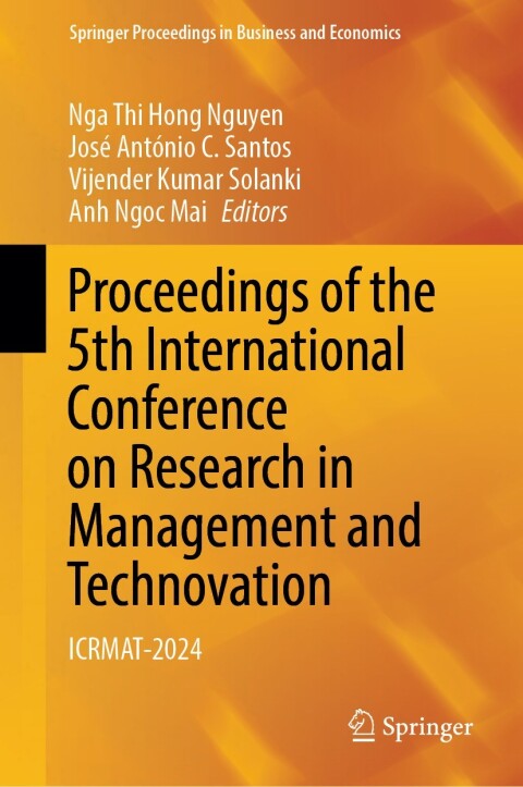 Cover image for book Proceedings of the 5th International Conference on Research in Management and Technovation