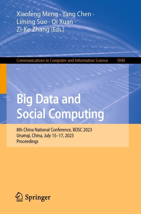 Cover image for book Big Data and Social Computing
