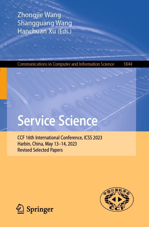 Cover image for book Service Science