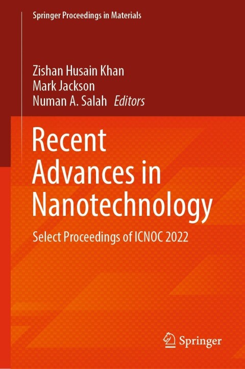 Cover image for book Recent Advances in Nanotechnology