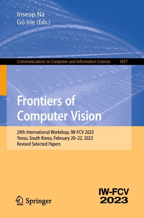 Cover image for book Frontiers of Computer Vision