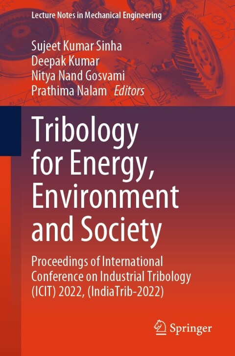 Cover image for book Tribology for Energy, Environment and Society