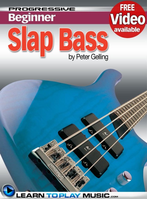 Cover image for book Slap Bass Guitar Lessons for Beginners