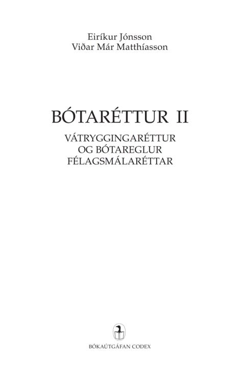 Bótaréttur II