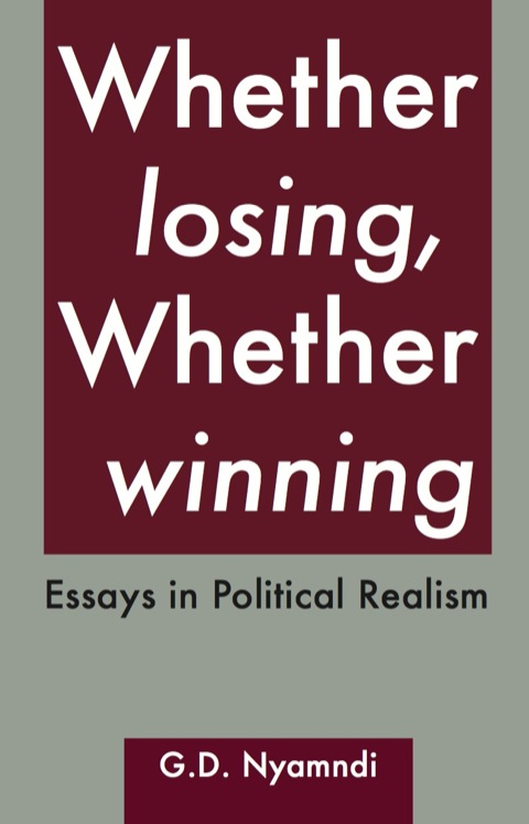 Cover image for book Whether Losing, Whether Winning. Essays