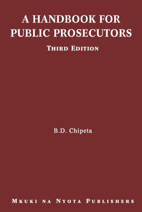 Cover image for book A Handbook for Public Prosecutors