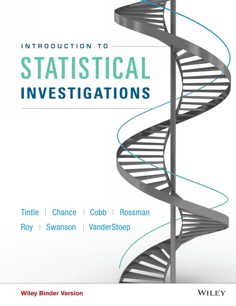 Cover image for book Introduction to Statistical Investigations, First Edition WileyPLUS Single-term