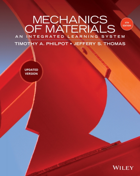 Cover image for book Mechanics of Materials: An Integrated Learning System 4th Edition WileyPLUS Single-term