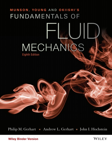 Cover image for book Munson, Young and Okiishi's Fundamentals of Fluid Mechanics, WileyPLUS Single-term