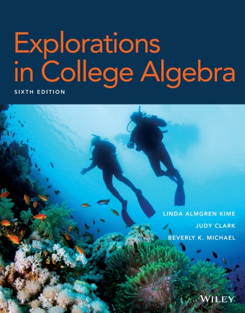 Cover image for book Explorations in College Algebra, WileyPLUS Multi-term