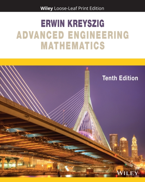Cover image for book Advanced Engineering Mathematics, 10th Edition WileyPLUS Multi-term