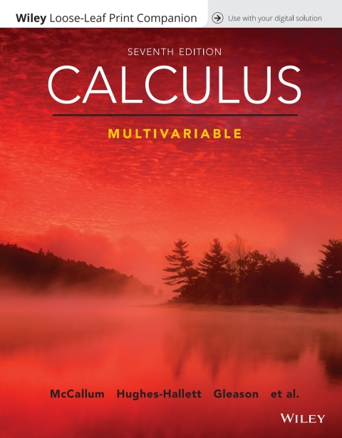 Cover image for book Calculus: Multivariable, WileyPLUS Single-term