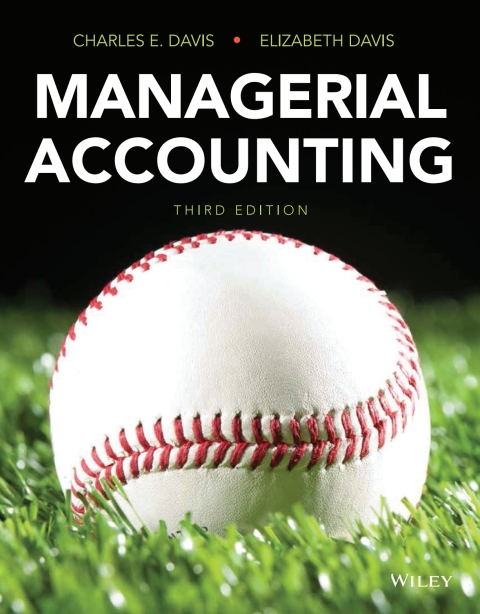 Cover image for book Managerial Accounting, 3rd Edition WileyPLUS Single-term